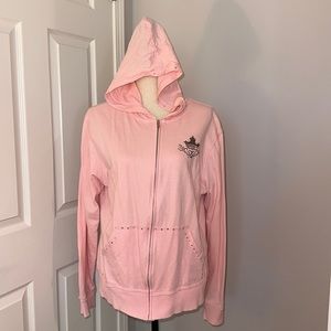 Extremely Rare! DISNEY Princess Zip Front Hooded Sweatshirt